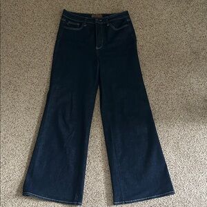 Judy Blue Dark Indigo Retro Wide Leg Jeans